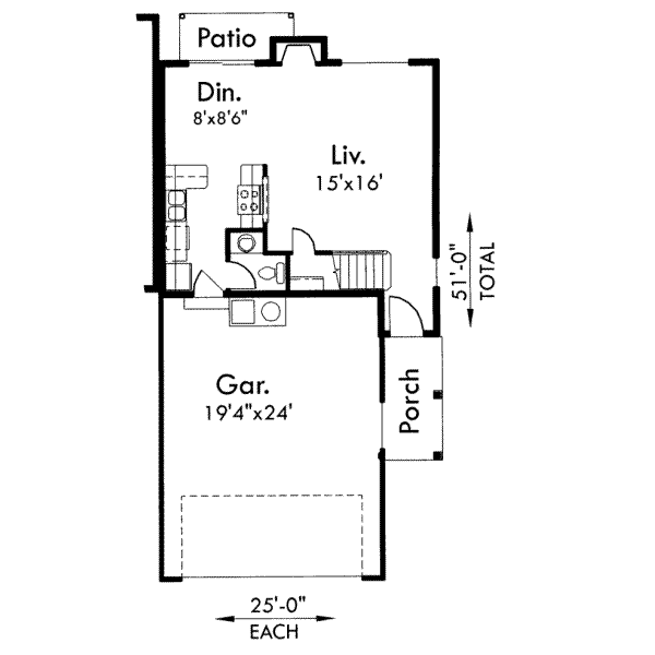 Traditional Floor Plan - Main Floor Plan #303-384