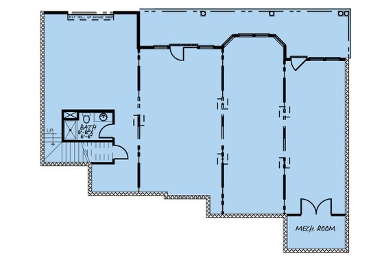 Floor Plan - Lower Floor for Traditional House Plan #923-177 - 3 bed, 3.5 bath