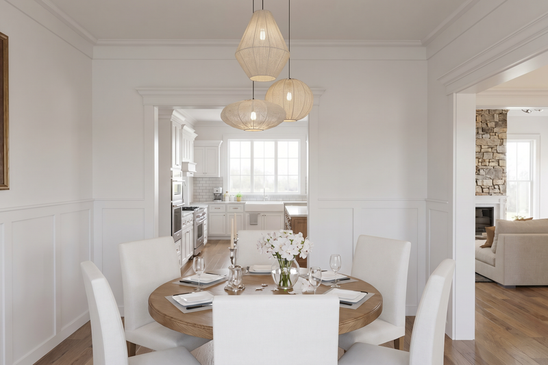 Architectural House Design - Interior - Dining Room 1 for Farmhouse House Plan #923-500 - 4 bed, 3.5 bath