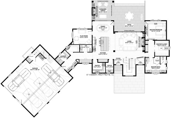 Contemporary Floor Plan - Main Floor Plan #928-372