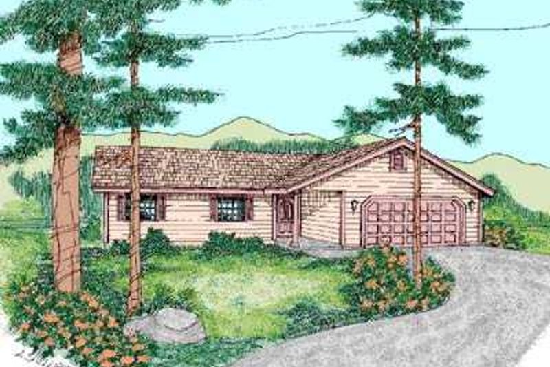 Traditional Style House Plan - 3 Beds 2 Baths 1309 Sq/Ft Plan #60-468