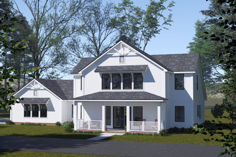 House Plan Design - Exterior - Other Elevation for Farmhouse House Plan #513-2333 - 3 bed, 3.5 bath