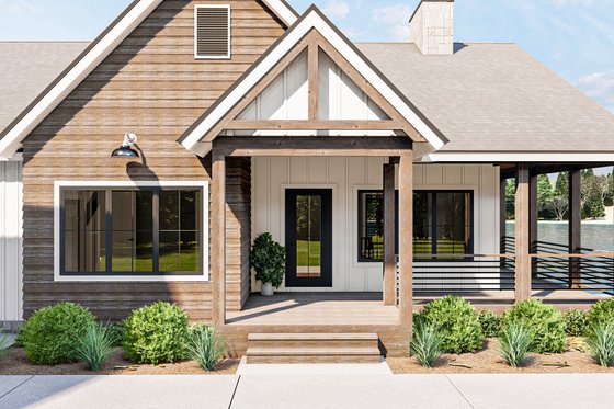 Exterior - Outdoor Living for Farmhouse House Plan #455-258 - 2 bed, 2 bath