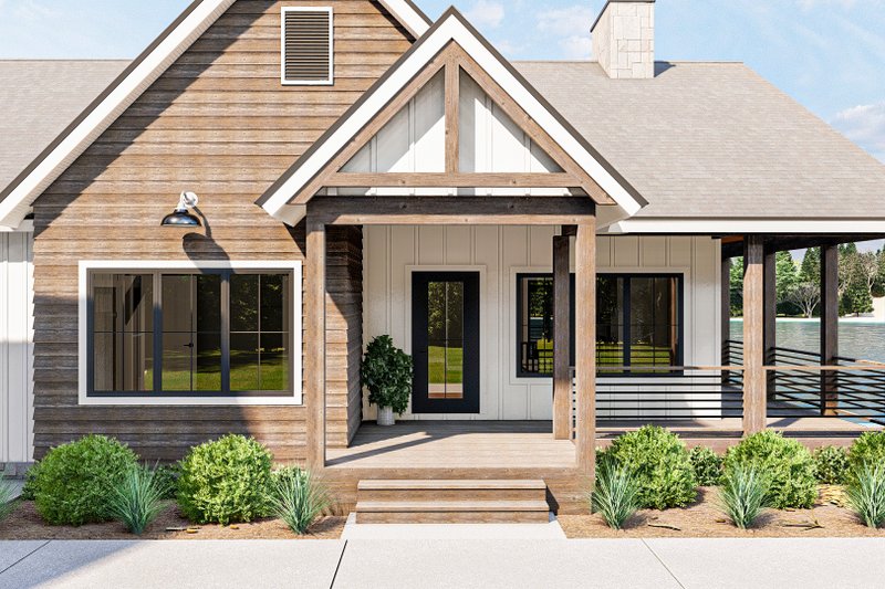 Architectural House Design - Exterior - Outdoor Living for Farmhouse House Plan #455-258 - 2 bed, 2 bath