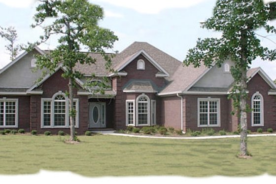 Exterior - Front Elevation for Traditional House Plan #63-102 - 4 bed, 2.5 bath