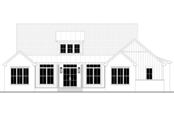 Exterior - Front Elevation 4 for Farmhouse House Plan #430-348 - 3 bed, 2.5 bath