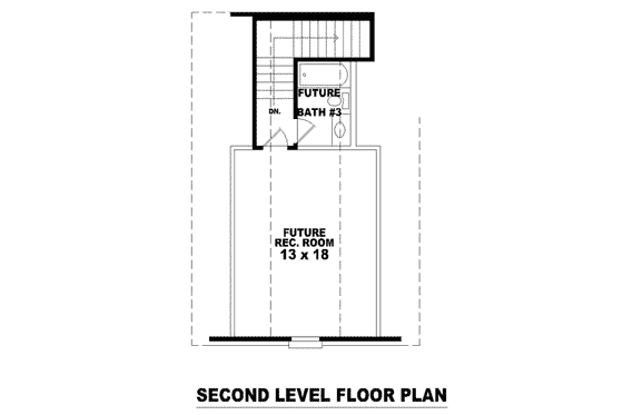Floor Plan - Upper Floor for Traditional House Plan #81-1147 - 3 bed, 3 bath