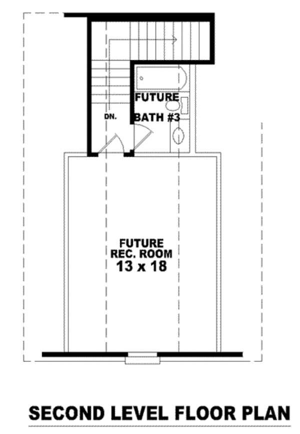 Traditional Floor Plan - Upper Floor Plan #81-1147