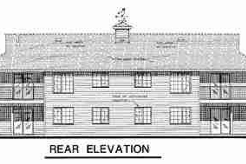 Dream House Plan - Exterior - Rear Elevation for Traditional House Plan #18-9426 - 4 bed, 2 bath