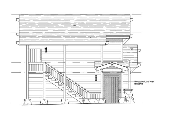 Exterior - Other Elevation for Craftsman House Plan #899-4 - 1 bed, 1 bath
