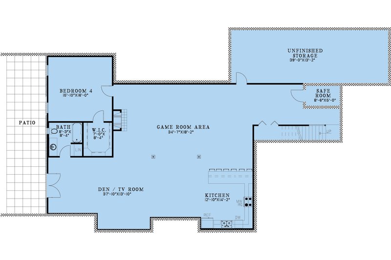 House Blueprint - Floor Plan - Other Floor for Modern House Plan #923-344 - 3 bed, 2.5 bath