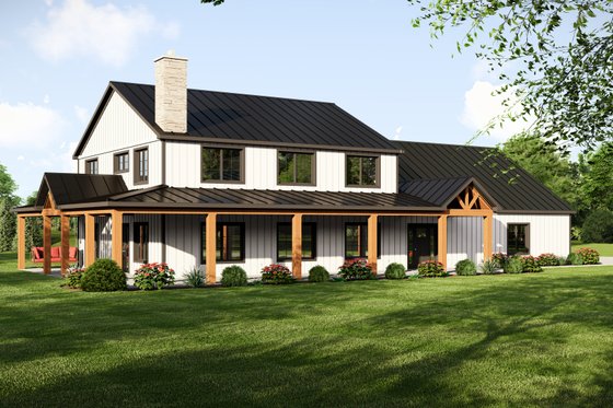 Exterior - Other Elevation 4 for Barndominium House Plan #1064-313 - 5 bed, 3 bath