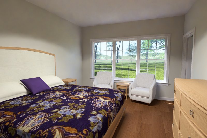 House Blueprint - Interior - Master Bedroom 1 for Cottage House Plan #513-2447 - 3 bed, 2 bath
