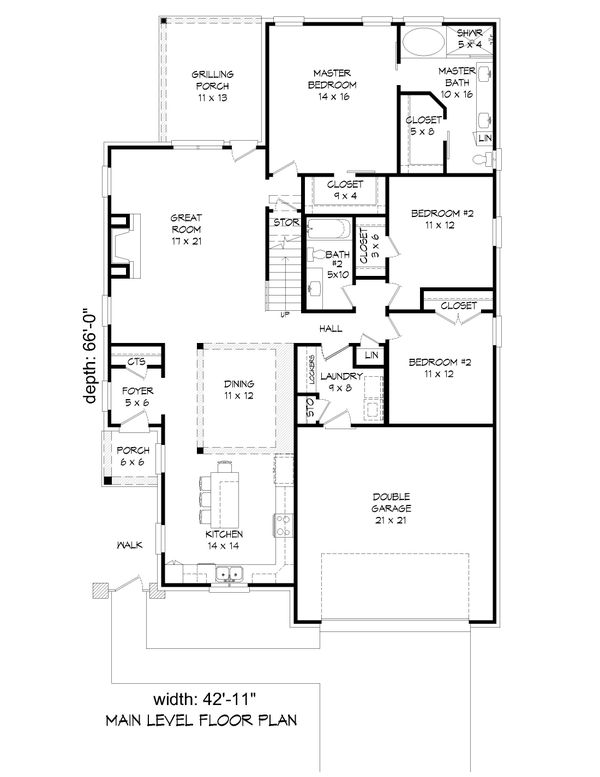 Dream House Plan - Country Floor Plan - Main Floor Plan #932-273
