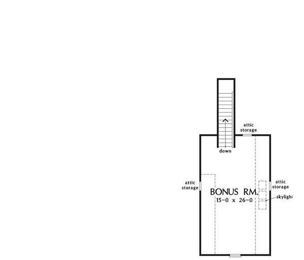 Dream House Plan - Optional Bonus Level