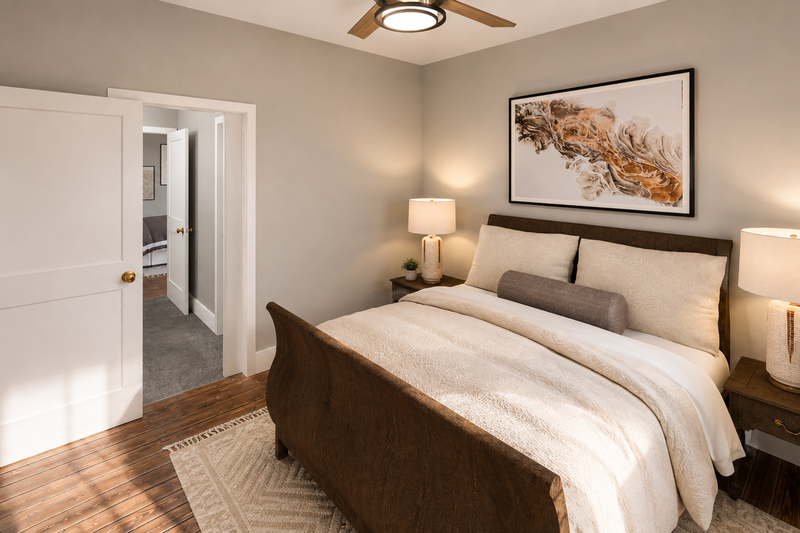 House Blueprint - Interior - Bedroom 1 for Farmhouse House Plan #44-320 - 4 bed, 3 bath