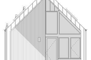 Exterior - Front Elevation 4 for Modern House Plan #895-146 - 1 bed, 1 bath