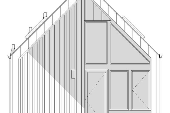 Exterior - Front Elevation 4 for Modern House Plan #895-146 - 1 bed, 1 bath