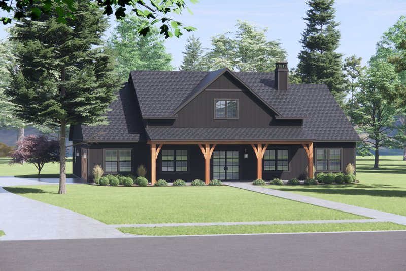 Home Plan - Exterior - Front Elevation 5 for Farmhouse House Plan #1096-99 - 3 bed, 2 bath