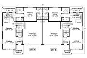 Traditional Style House Plan - 6 Beds 4.5 Baths 2756 Sq/Ft Plan #124-1293 