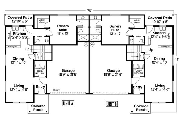 Traditional Floor Plan - Main Floor Plan #124-1293