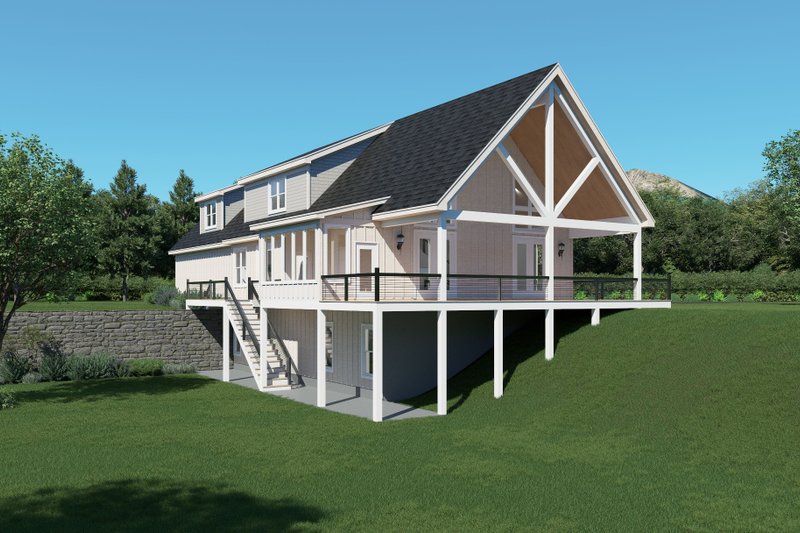 Architectural House Design - Exterior - Other Elevation 2 for Country House Plan #932-1387 - 4 bed, 3.5 bath