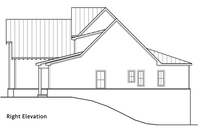 Dream House Plan - Exterior - Other Elevation 3 for Farmhouse House Plan #119-436 - 3 bed, 2.5 bath