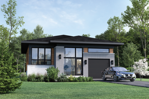 Contemporary Exterior - Front Elevation Plan #25-5024