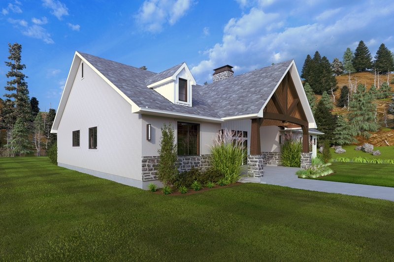 Dream House Plan - Exterior - Other Elevation for Farmhouse House Plan #1111-34 - 3 bed, 3.5 bath