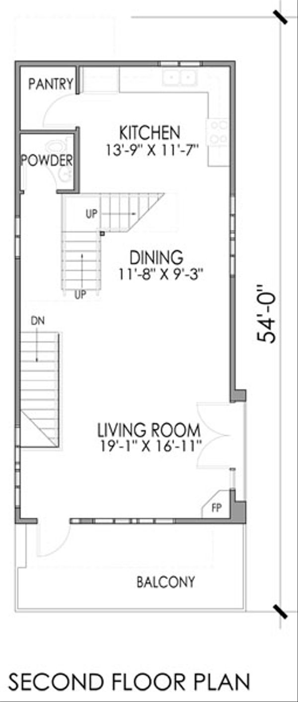 Modern Floor Plan - Main Floor Plan #518-2