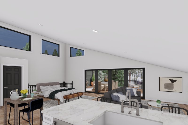 Architectural House Design - Interior - Other 2 for Modern House Plan #1060-117 - 1 bed, 1.5 bath