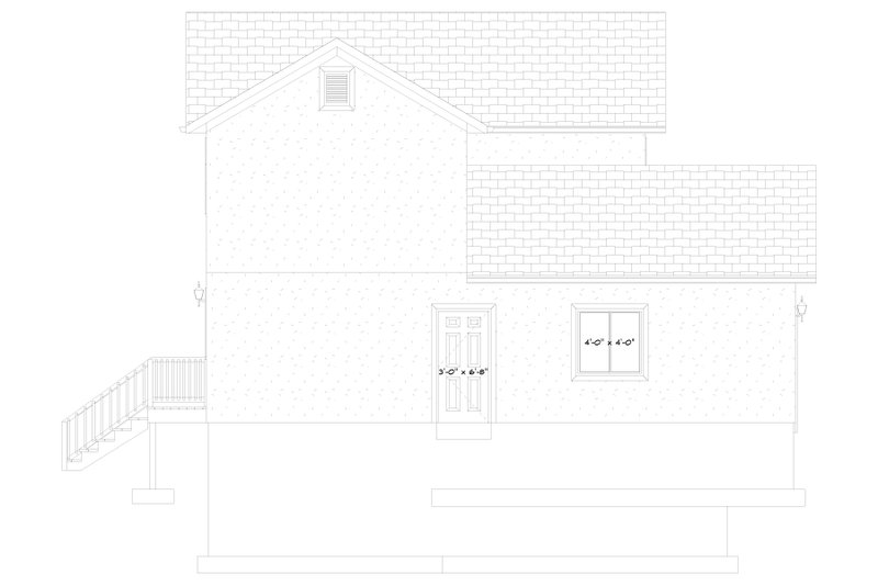 House Design - Exterior - Other Elevation 1 for Traditional House Plan #1060-385 - 3 bed, 2.5 bath