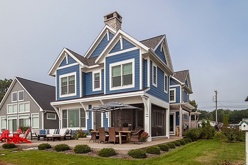 House Blueprint - Cottage Exterior - Rear Elevation Plan #928-403