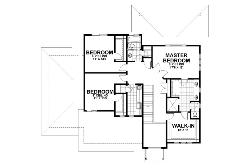 Dream House Plan - Floor Plan - Upper Floor for Contemporary House Plan #112-193 - 6 bed, 3.5 bath