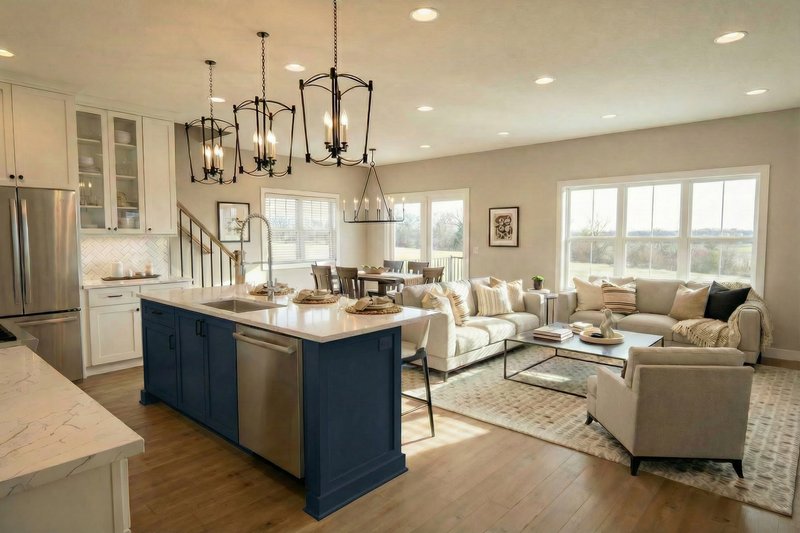 House Design - Interior - Kitchen for Farmhouse House Plan #51-1518 - 4 bed, 2.5 bath
