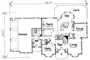 European Style House Plan - 4 Beds 3.5 Baths 4062 Sq/Ft Plan #308-104 