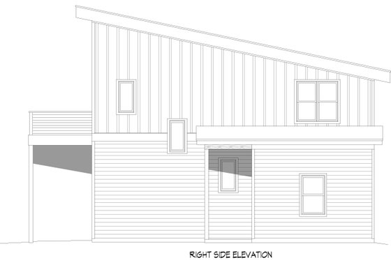 Exterior - Front Elevation 5 for Contemporary House Plan #932-1368 - 3 bed, 2.5 bath