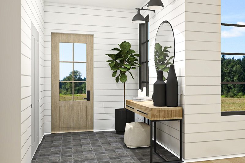 Architectural House Design - Interior - Entry for Farmhouse House Plan #23-2729 - 3 bed, 1 bath