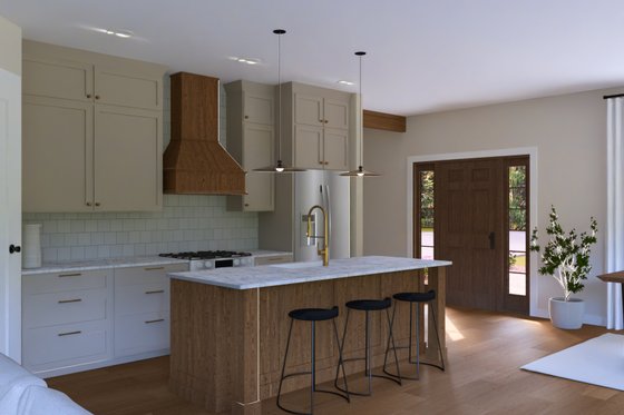 Interior - Kitchen for Barndominium House Plan #1064-320 - 1 bed, 1.5 bath