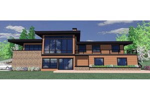 Modern Exterior - Front Elevation Plan #509-2