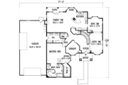 Adobe / Southwestern Style House Plan - 4 Beds 3.5 Baths 3628 Sq/Ft Plan #1-1111 
