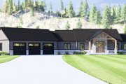 Country Style House Plan - 1 Beds 1 Baths 1738 Sq/Ft Plan #1064-357 