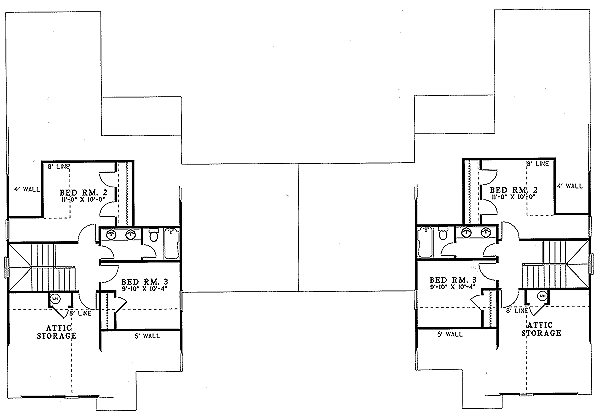 Dream House Plan - Traditional Floor Plan - Upper Floor Plan #17-2028