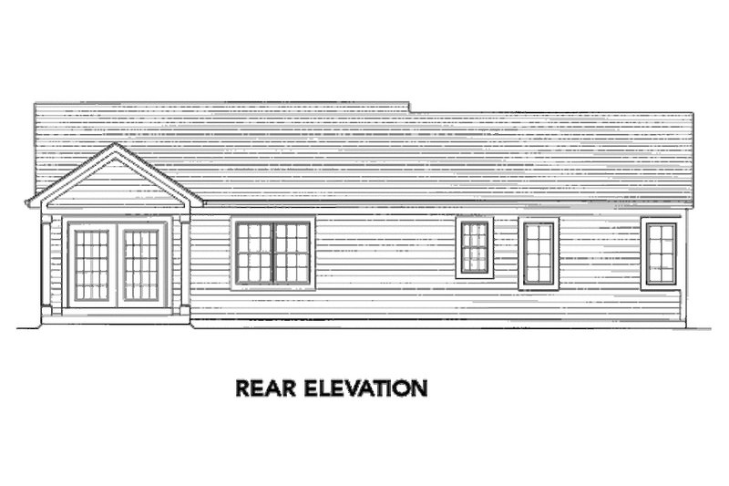 Dream House Plan - Exterior - Rear Elevation House Plan #46-462 - 3 bed, 2 bath