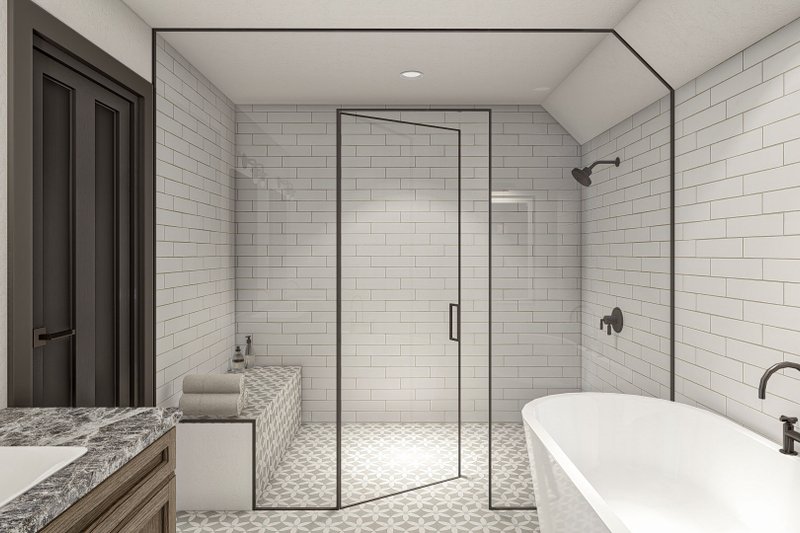 Home Plan - Interior - Master Bathroom for Barndominium House Plan #455-544 - 3 bed, 2.5 bath
