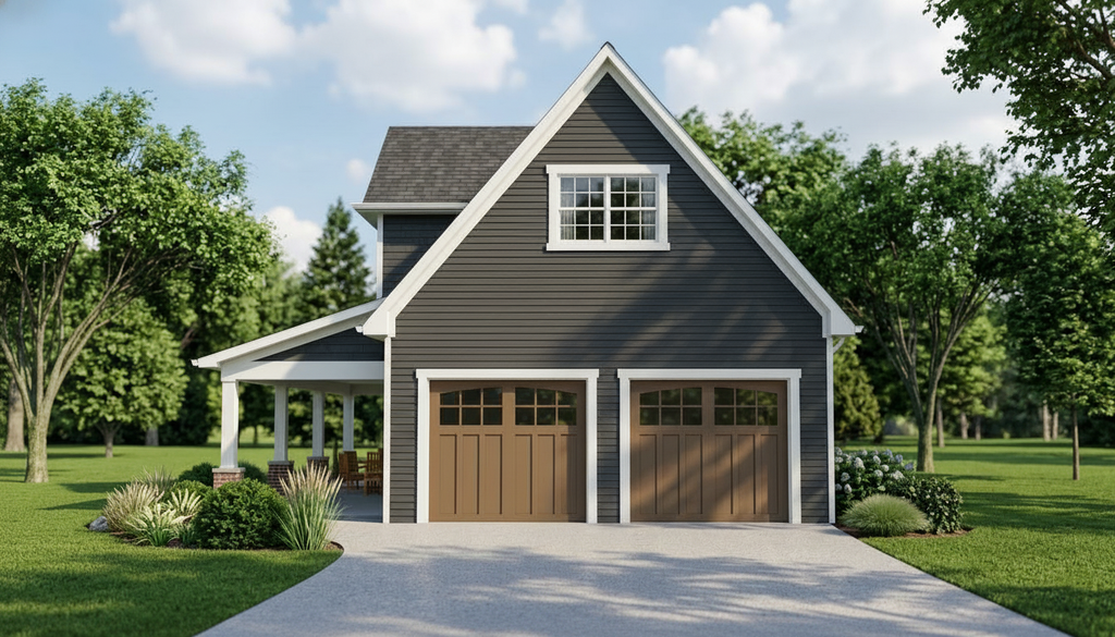 Exterior - Front Elevation 2 for Cottage House Plan #1064-168, 1 bath
