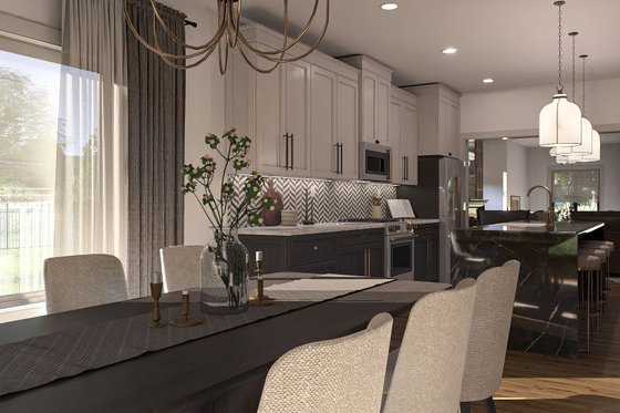 Interior - Dining Room for Tudor House Plan #455-373 - 2 bed, 2 bath