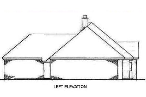 Exterior - Other Elevation for Mediterranean House Plan #45-236 - 3 bed, 2 bath