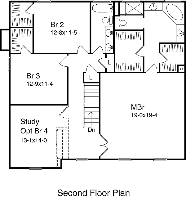 Home Plan - Country Floor Plan - Upper Floor Plan #22-208
