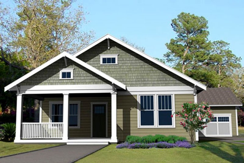 Architectural House Design - Exterior - Front Elevation for Craftsman House Plan #461-27 - 3 bed, 2 bath